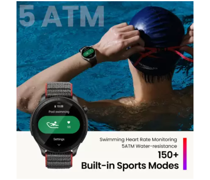 Amazfit GTR4 1.43 Inch AMOLED Display Bluetooth Smart Watch - Grey - Zoom Image 4