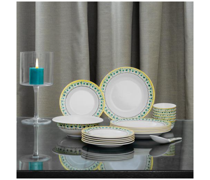 Delcasa DC1919 Melamine Ware 20 Pieces Dinner Set - White - Zoom Image 3