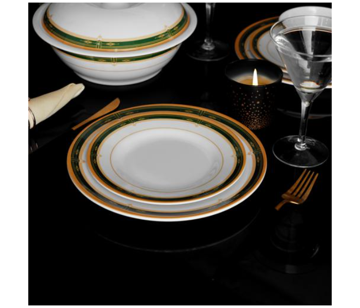 Delcasa DC2107 Melamine Ware 54 Piece Melamine Dinner Set - White - Zoom Image 3