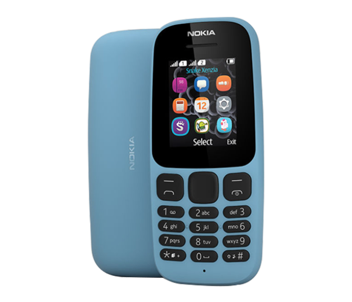 Nokia 105 Dual Sim Mobile Phone - Blue - Zoom Image 2