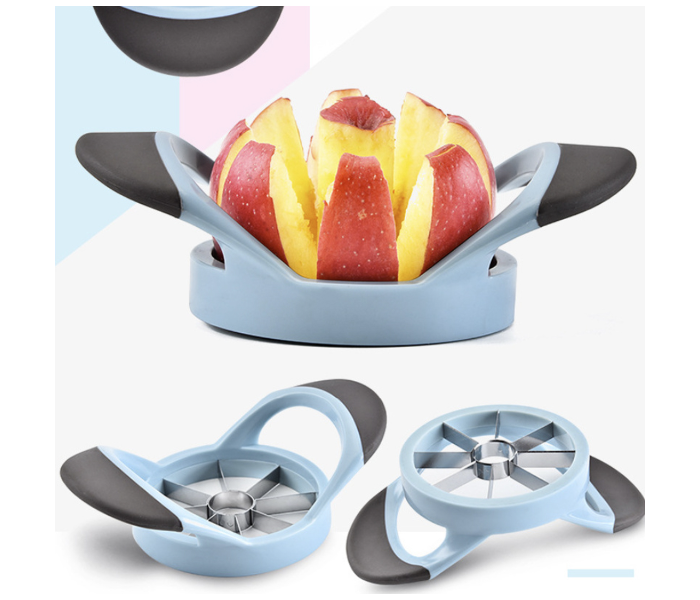 Stainless Steel Apple Slicer - Blue and Grey - Zoom Image 1