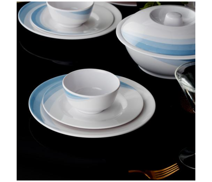 Delcasa DC2108 Melamine Ware 54 Piece Melamine Dinner Set - White - Zoom Image 3