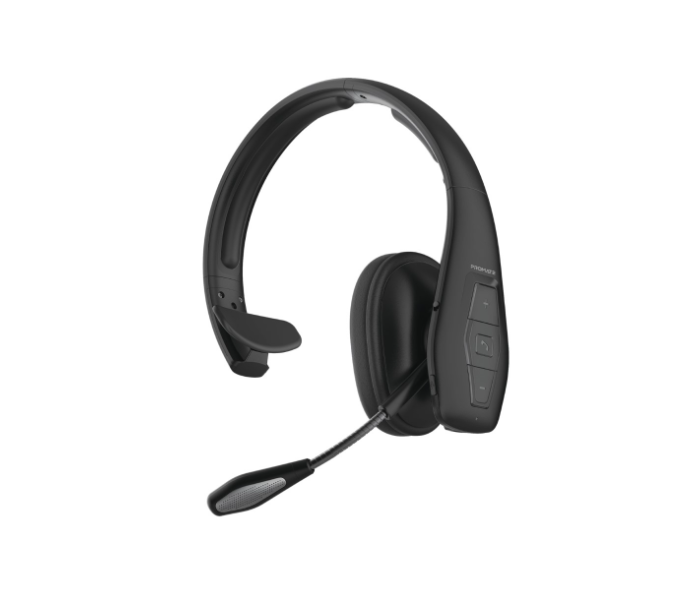 Promate Wireless Bluetooth Mono Headset with Mic - Black - Zoom Image 1