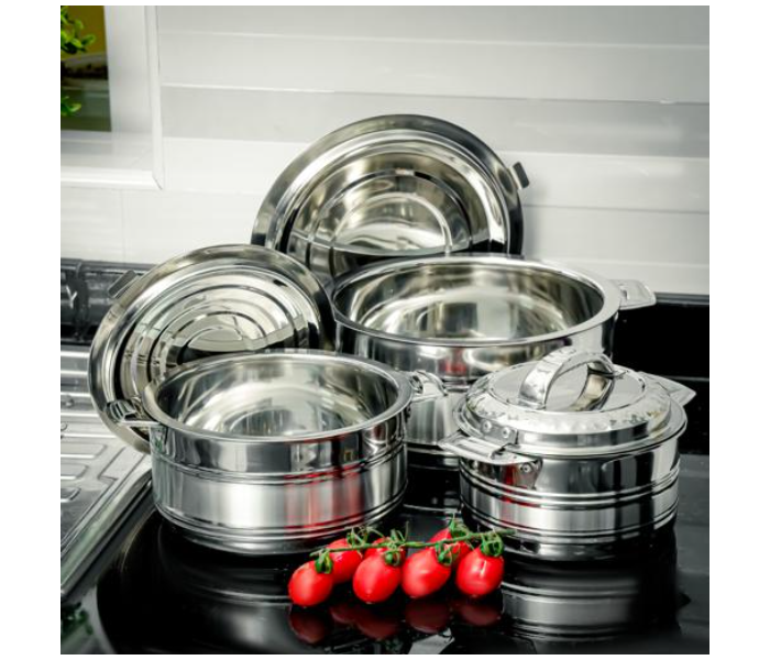 Delcasa DC2174 3 Piece Stainless Steel Hot Pot - Silver - Zoom Image 3