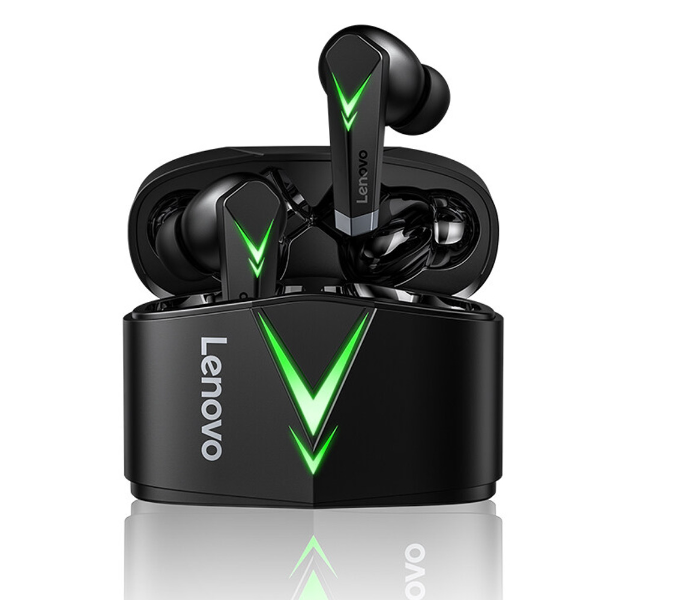 Lenovo LP6 Wireless Ear Buds - Black - Zoom Image 2