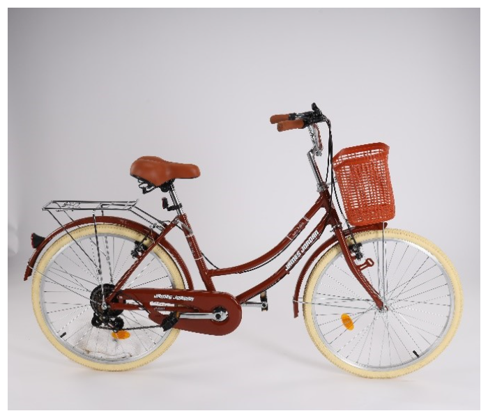 James Jordan JDN1106 24 Inch City Bike Bicycle - Brown - Zoom Image