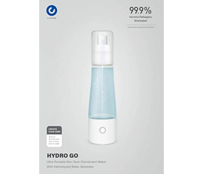 Uniq Lyfro Hydro Go Ultra Portable Non-Toxic Disinfectant Maker - White - Zoom Image 2