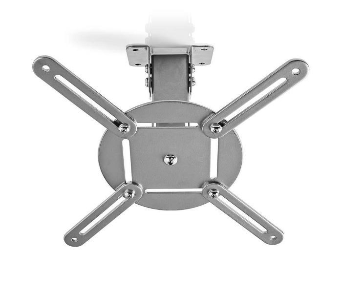 Nedis PJCM100GY 360 Degree Rotatable Max 10 kg 130mm Ceiling Distance Projector Ceiling Mount -Grey - Zoom Image 2