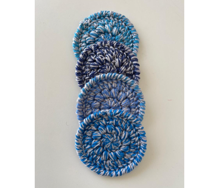 Crochet Handmade Coasters - Veringated Blue - Zoom Image 8