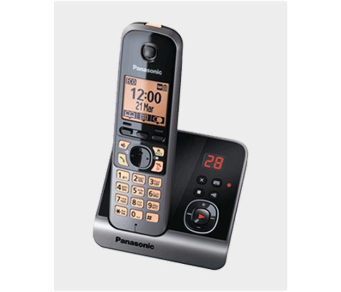 Panasonic KX-TG6721 Digital Cordless Phone - Silver and Black - Zoom Image