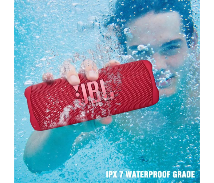 JBL Flip 6 Portable Waterproof Bluetooth Speaker - Red - Zoom Image 6