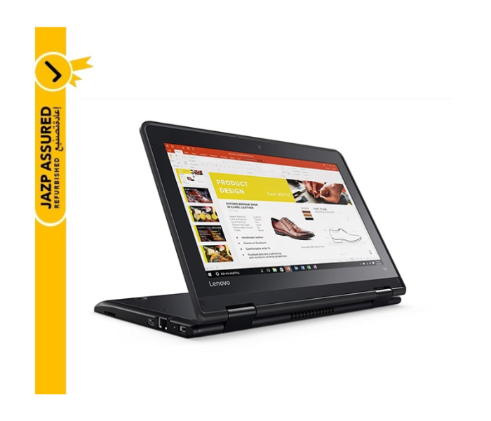 Lenovo Thinkpad Yoga 11E 11.6 inch Intel N3150 Quad-Core 1.6GHz 3rd Generation 4GB RAM 128GB SSD Touchscreen Convertible Ultrabook Refurbished Laptop - Black - Zoom Image 1