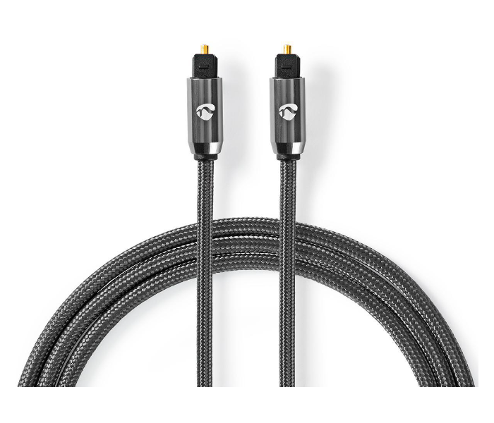 Nedis CATB25000GY30 3 Meter Optical Audio Cable TosLink Male - Gun Metal Grey - Zoom Image 1