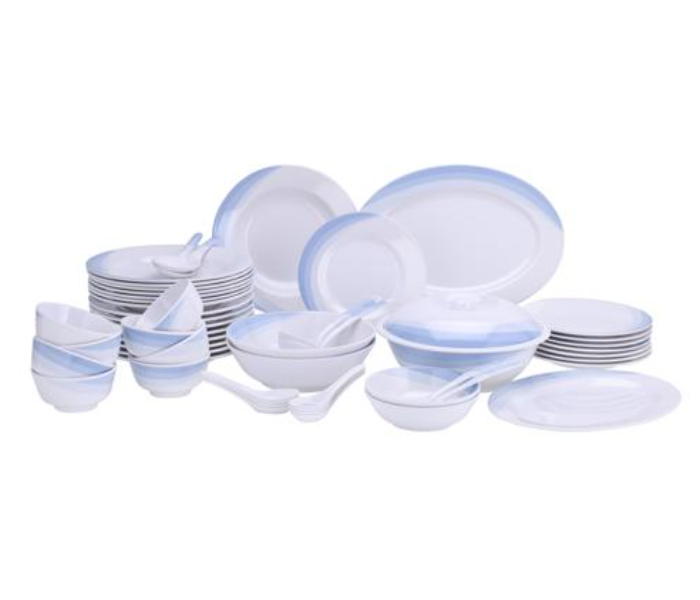 Delcasa DC2108 Melamine Ware 54 Piece Melamine Dinner Set - White - Zoom Image 1