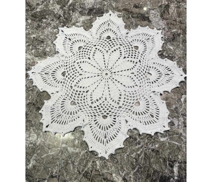 Crochet Handmade Table Decoration - White - Zoom Image 3