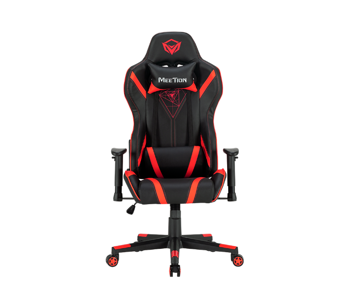 Meetion MT-CHR15RD 180 Degree Adjustable Backrest Gaming Chair - Black and Red - Zoom Image 1