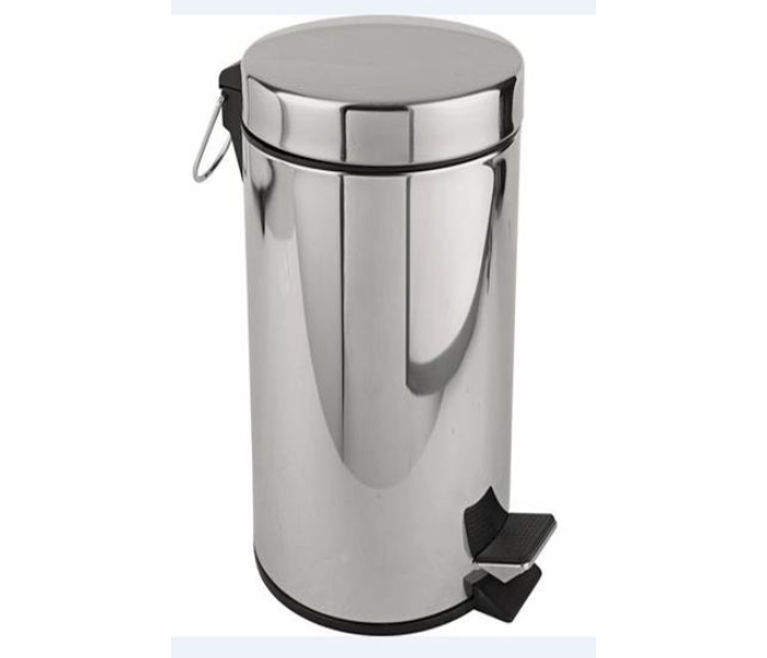 Stainless Steel 30 Litre Dust Bin - Silver - Zoom Image