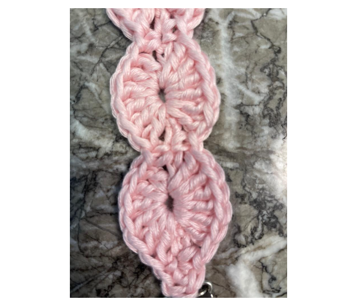 Crochet Handmade Pacifier Strap And Clip - Pink - Zoom Image 3