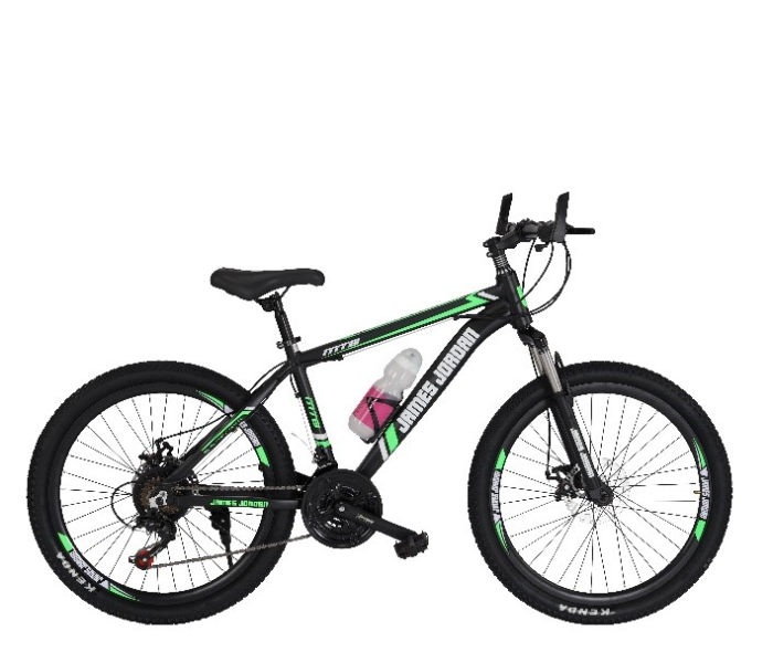 James Jordan JDN1091 24 Inch Bicycle - Black And Green - Zoom Image