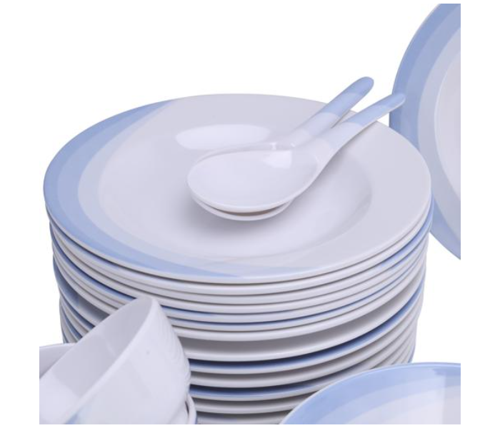 Delcasa DC2108 Melamine Ware 54 Piece Melamine Dinner Set - White - Zoom Image 5