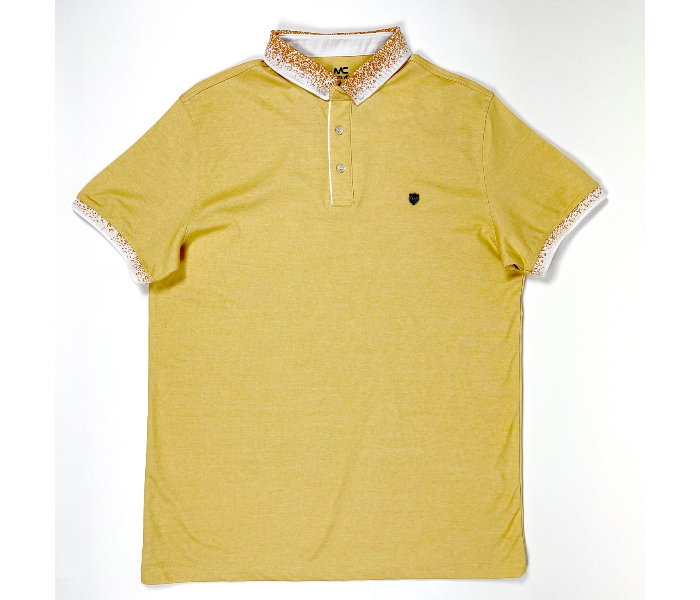 Slim Polo Summer Thin Cloth Medium Shirt For Men - Yellow - Zoom Image 3