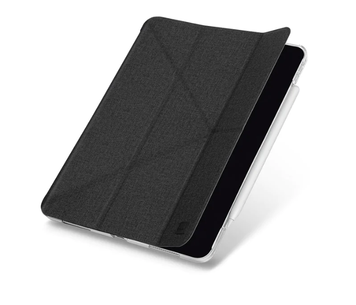 Uniq Yorker Antimicrobial New iPad Air 10.9 Inch 2020 Kanvas Back Cover - Black - Zoom Image