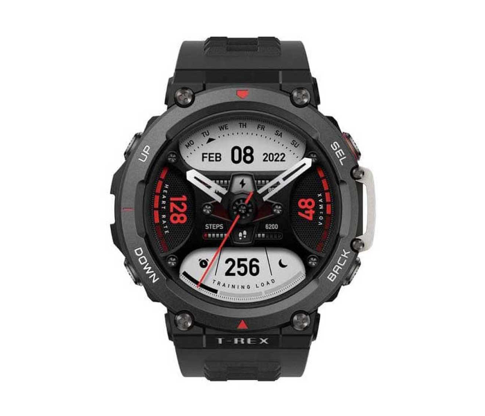 Amazfit T-Rex 2 1.39 Inch AMOLED Display Bluetooth Smart Watch- Black and Silver - Zoom Image