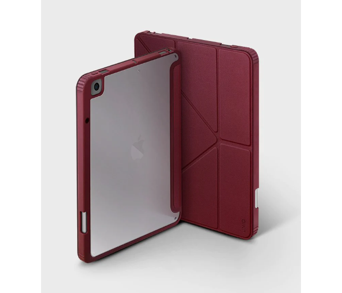 Uniq Moven Antimicrobial New iPad 10.2 Inch Back Cover - Maroon - Zoom Image 1