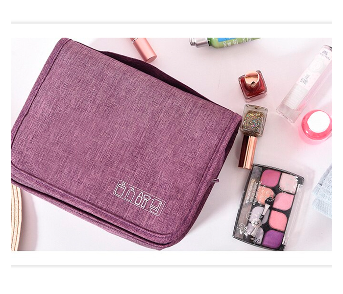 Korea Portable Travel Friendly Cosmetic Bag - Purple - Zoom Image 3