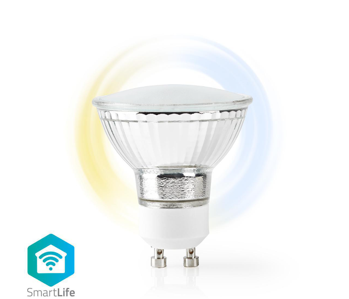 Nedis WIFILW10CRGU10 Warm to Cool White GU10 WiFi Smart LED Bulb - White - Zoom Image 1