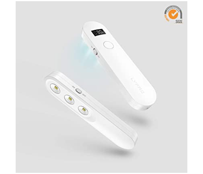 Uniq Lyfro Beam Portable Handheld UVC Led Disinfection Wand - White - Zoom Image 2