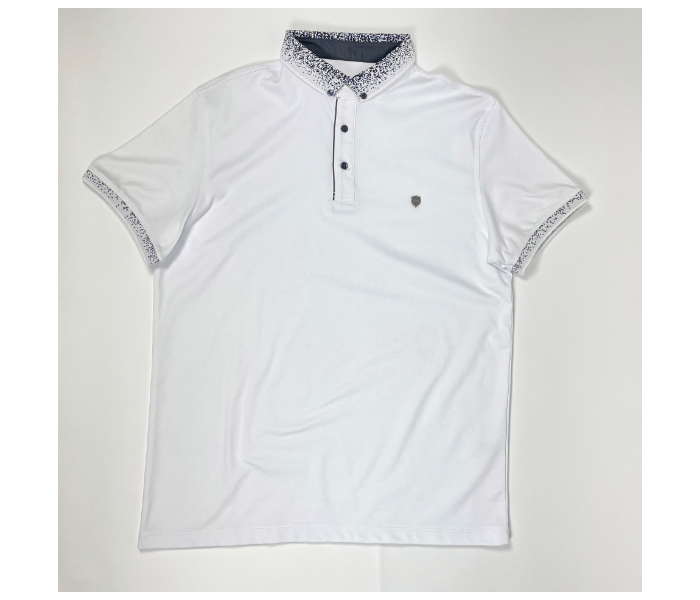 Slim Polo Neck Summer Thin Cloth Large Shirt For Men - White - Zoom Image 3