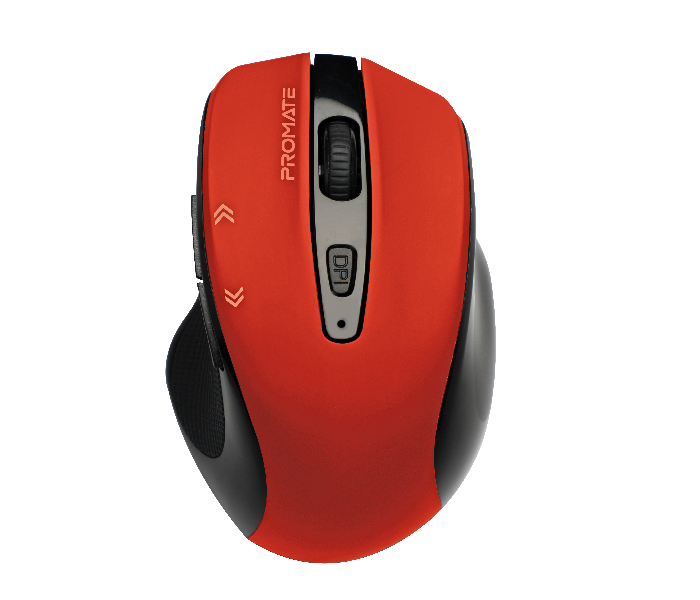 Promate 1600DPI Wireless Mouse - Red - Zoom Image 1