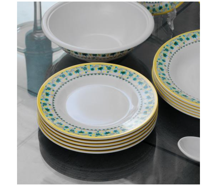 Delcasa DC1919 Melamine Ware 20 Pieces Dinner Set - White - Zoom Image 5