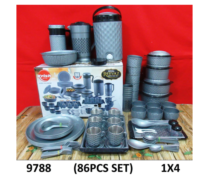 Pack of 86 Pieces Complete Family Kitchen Set - Zoom Image