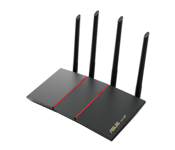 Asus RT-AX55 Ax1800 Dual Band Wifi 6 Router Supporting Mu-Mimo And Ofdma Technology - Black - Zoom Image 2