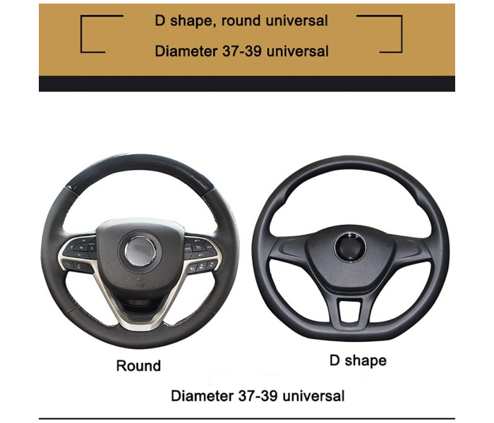 Silk Steering Wheel Cover - Black - Zoom Image 2