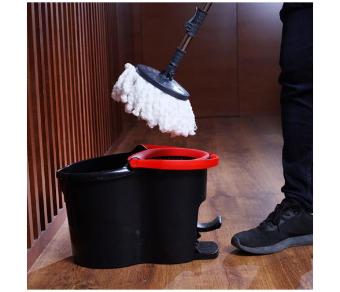 Delcasa DC2211 16Litre Turbo Spin Mop with Foot Pedal - Black - Zoom Image 4