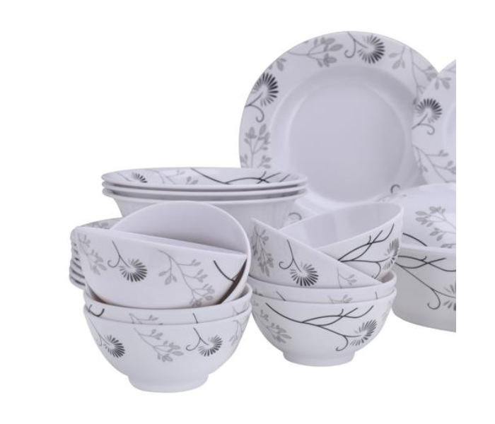 Delcasa DC2112 Melamine Ware 40 Piece Melamine Dinner Set - White - Zoom Image 6