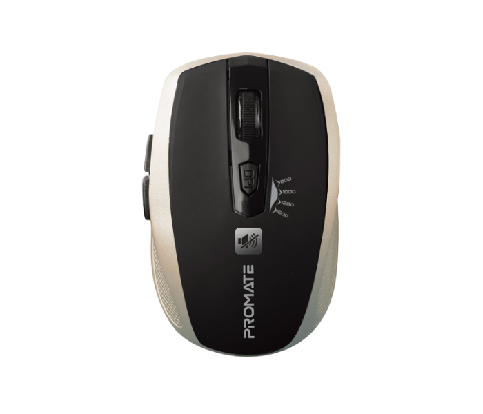 Promate 1600DPI Silent Mouse - Gold - Zoom Image 1