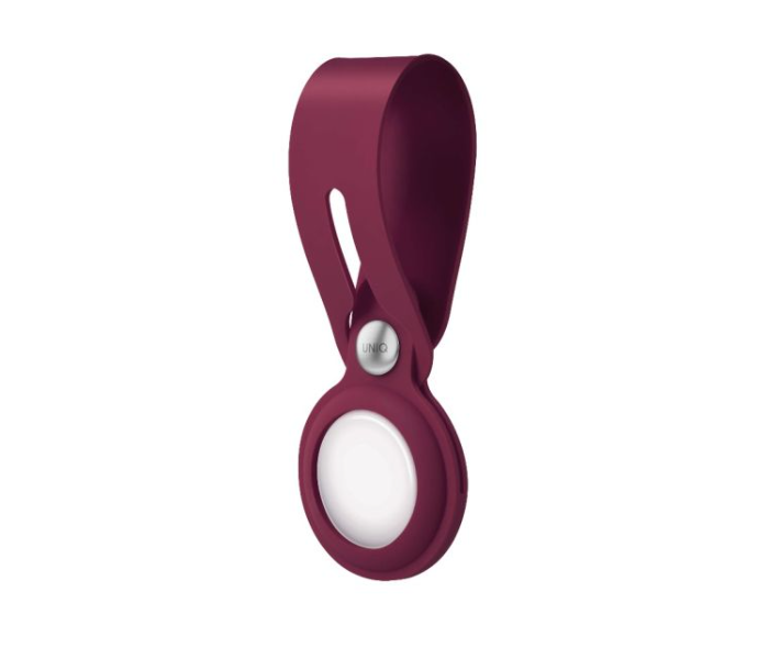 Uniq Vencer Silicon Airtag Loop Case - Maroon - Zoom Image 2