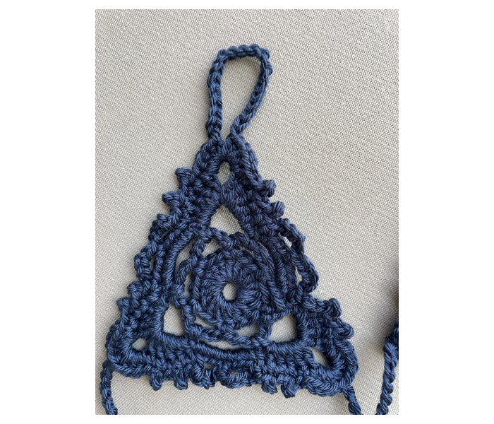 Crochet Handmade Barefoot Sandals - Midnight Blue - Zoom Image 3