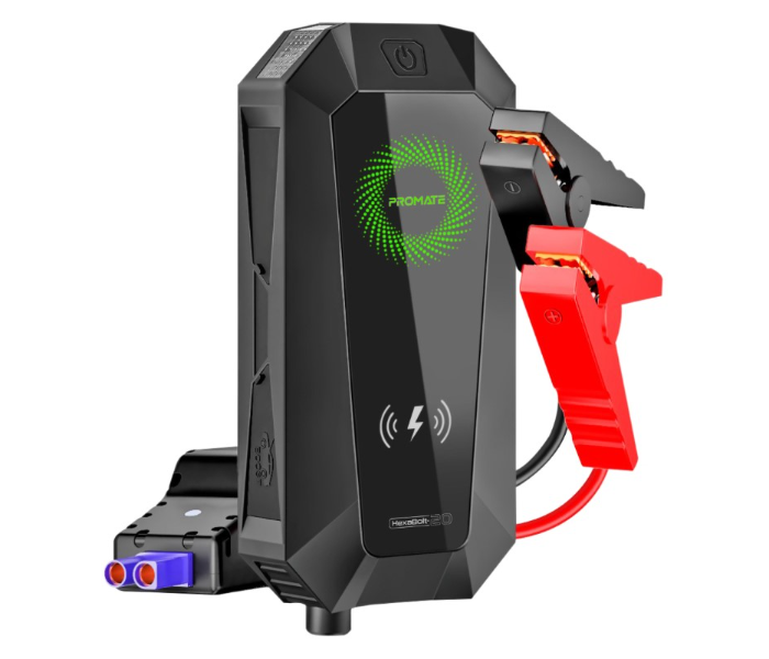 Promate 19200mAh 10Watts Car Jump Starter with Power Bank - Black - Zoom Image 1