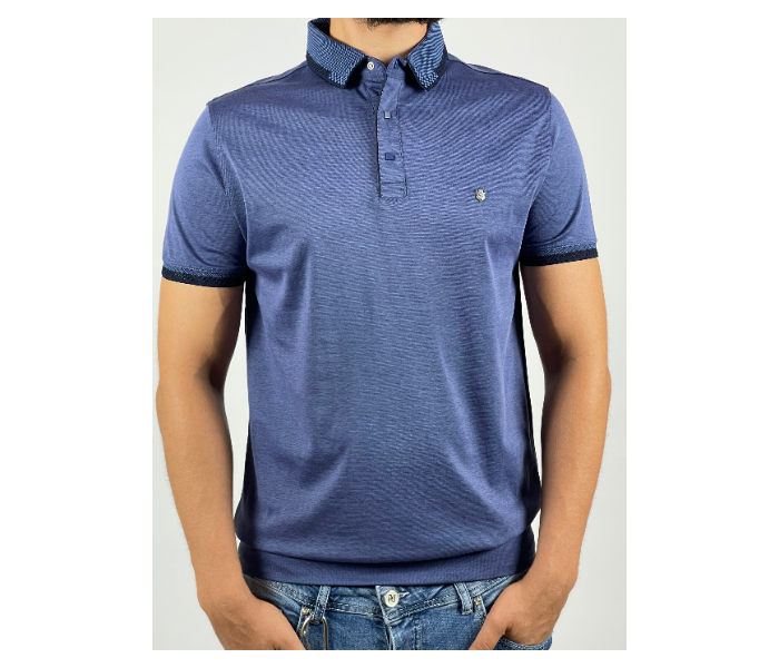 Slim Polo Summer Thin Cloth Large Shirt For Men - Navy - Zoom Image 1