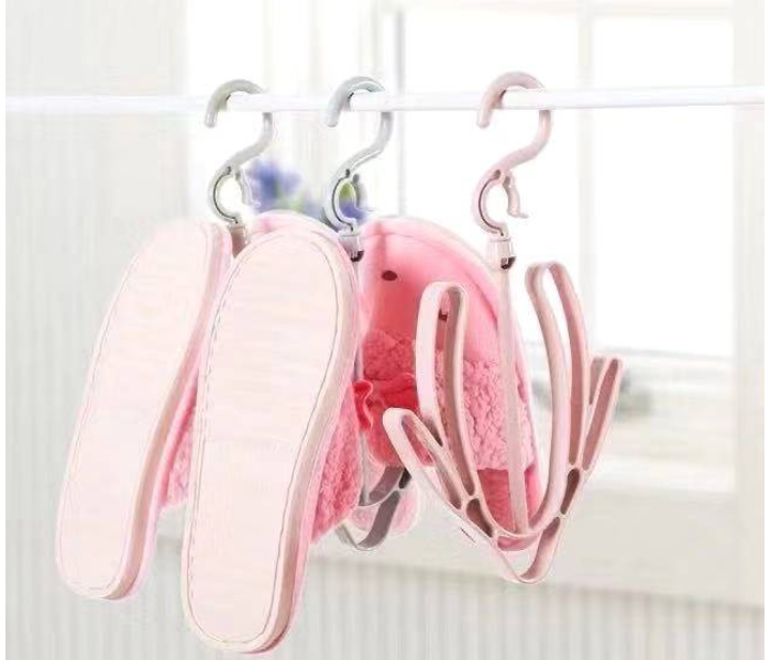 SARI Set of 3 Balcony Shoe Hanger Drying Rack Hook Drying Hanger - Random Colors - Zoom Image 5