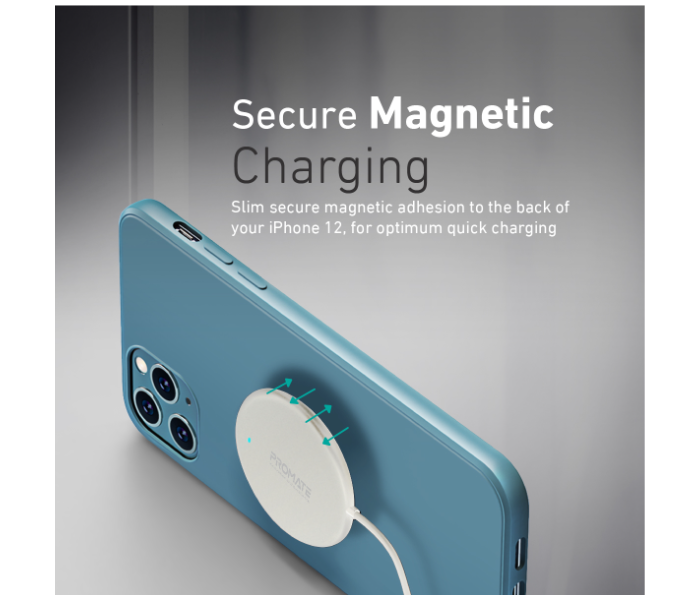 Promate Ultra-Fast 15Watts Mag-Safe Qi Magnetic Wireless Charger - Silver - Zoom Image 3