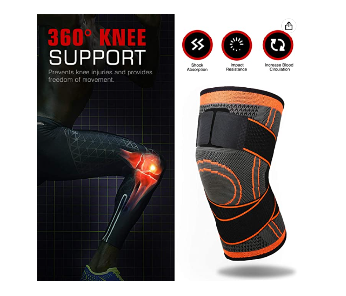 Knee Guard Support for Pain Relief Large (L) - Zoom Image 2