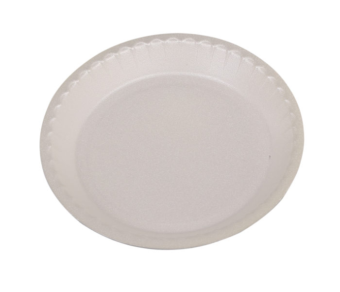 Hotpack RFP7PKT Pack of 25 Pieces 7 Inch Round Foam Plate - White - Zoom Image 2