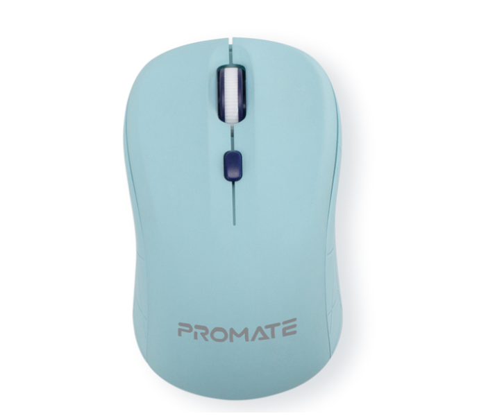 Promate Ergonomic Retro English Arabic Wireless Keyboard and Mouse Combo - Blue - Zoom Image 3