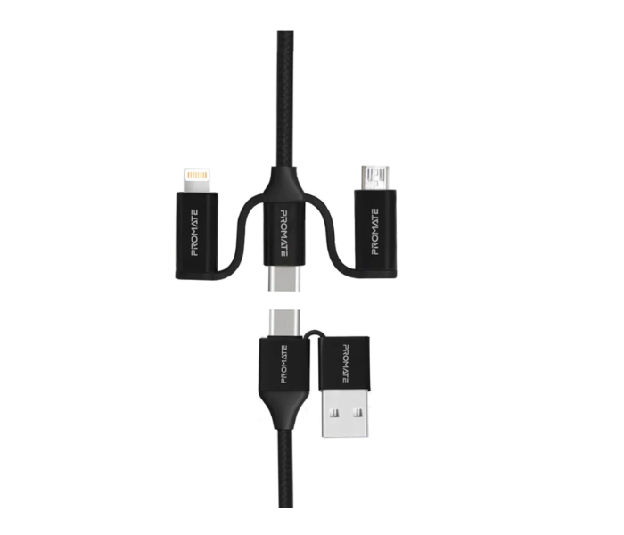 Promate PENTA POWER 6-In-1 Data Cable - Black - Zoom Image 2